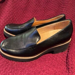 Naturalizer Cabaret Faux Leather Loafers Padded Insole Black Size 10M